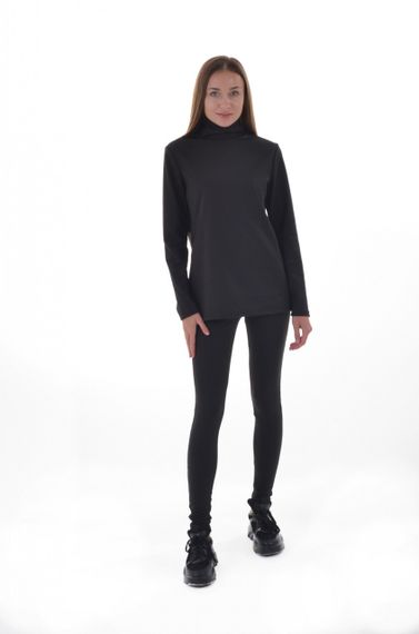 Спортивні легінси 4Profi утеплені на флісі чорні дайвінг розмір XS 24461 | Зображення 2