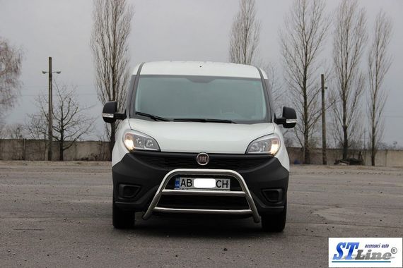 Кенгурятник WT022 (нерж.) 51 мм для Fiat Doblo III 2010-2022 гг | Зображення 1