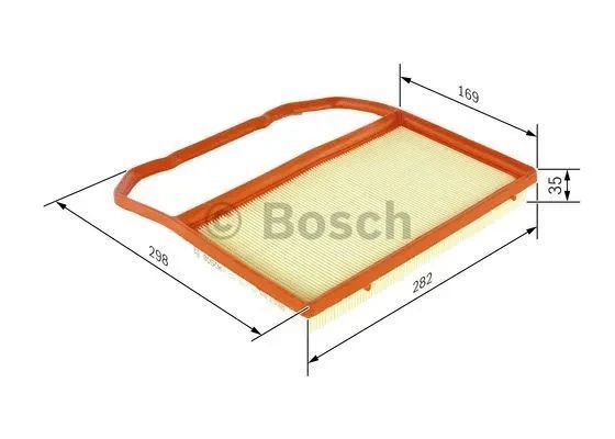 Фільтр повітряний SKODA FABIA, VW POLO, SEAT Mii, BOSCH (F026400285) | Зображення 7