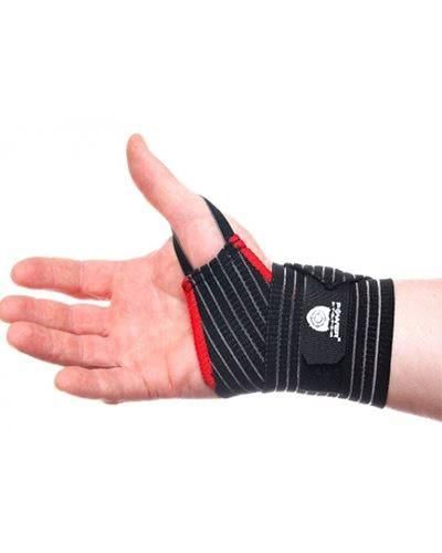 Кистьові бинти Power System PS-6000 Elastic Wrist Support Black/Red | Зображення 1