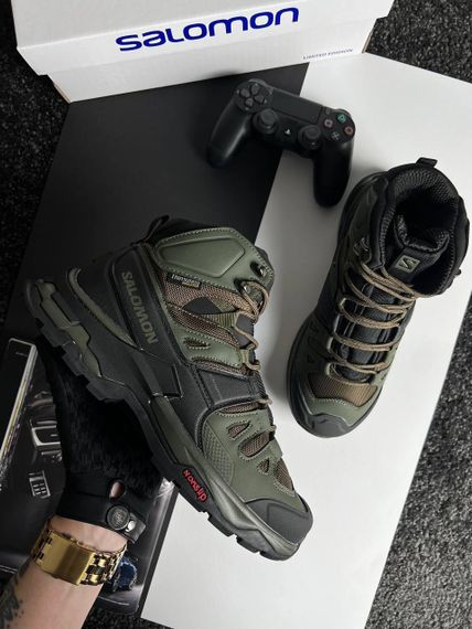 Чоловічі зимові кросівки Salomon Quest 4 GTX Khaki Fur  , В'єтнам 42 27 | Зображення 8