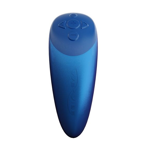 Смарт-вібратор для пар We-Vibe Chorus Cosmic Blue, сенсорне керування вібраціями стисненням пульта | Зображення 3
