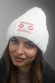 Шапка «Мережка» белый