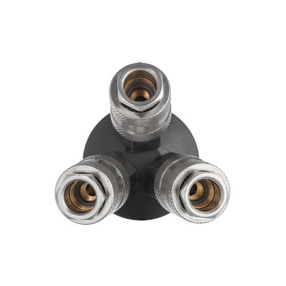 Розгалужувач повітря 1/4" на 3 виходи, швидкороз'ємні з'єднання INTERTOOL PT-1853 | Зображення 2