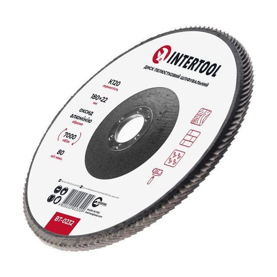 Диск шліфувальний пелюстковий INTERTOOL BT-02321 | Зображення 2