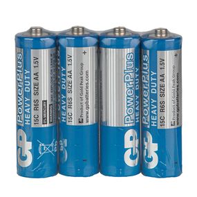Батарейка GP POWERPLUS 1.5V 15C-S4 сольова R6, АА
