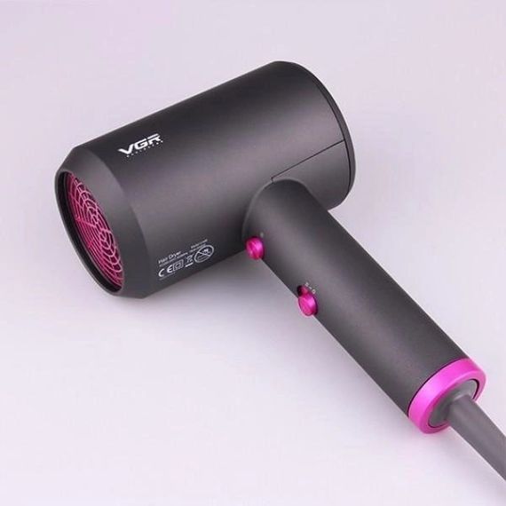 Воздушный стайлер для волос VGR V-400 | Мощный электрический фен | Легкий JX-396 профессиональный фен | Зображення 6