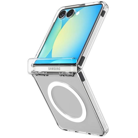 Чохол SGP Ultra Hybrid (MagFit) Samsung Galaxy Z Flip7 FE Прозорий | Зображення 5