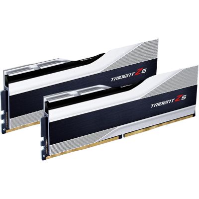 Модуль памяти для компьютера DDR5 64GB (2x32GB) 6000 MHz Trident Z5 Silver G.Skill (F5-6000J3238G32GX2-TZ5S) | Зображення 1