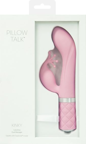 Розкішний вібратор-кролик Pillow Talk - Kinky Pink з кристалом Сваровські, потужний | Зображення 9