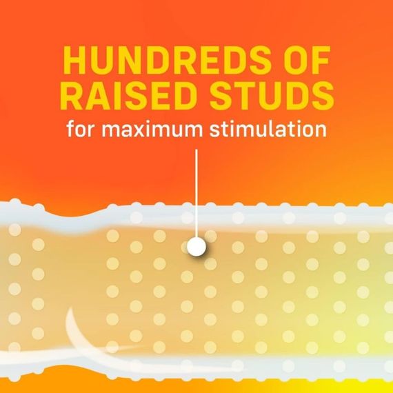 Набір текстурованих презервативів із шипами ONE Super Studs (ціна за упаковку 12 шт) sexstyle | Зображення 4