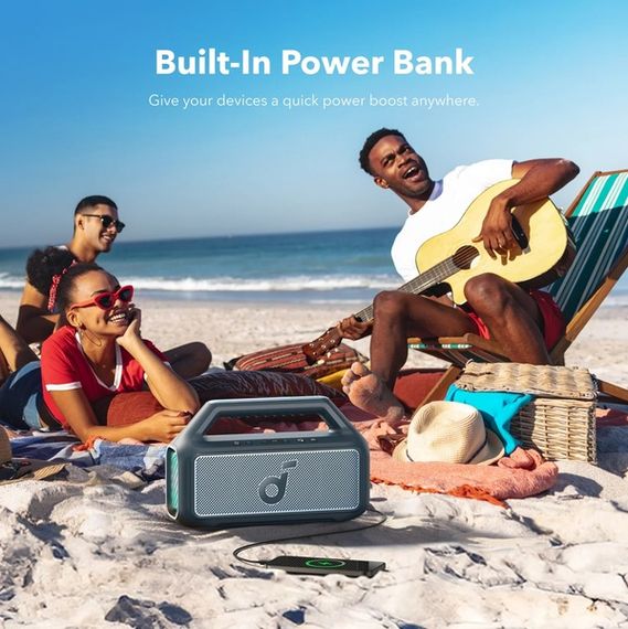 Портативна акустика Anker SoundСore Boom 2 Blue | Зображення 6