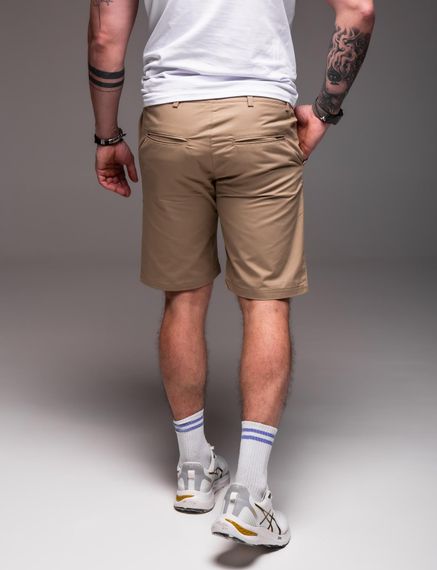 Мужские летние брючные шорты коттоновые под ремень RA2032, цвет бежевый, размер XL | Зображення 2