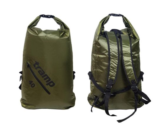 Герморюкзак TRAMP PVC Diamond Ripstop olive 40л UTRA-257-olive