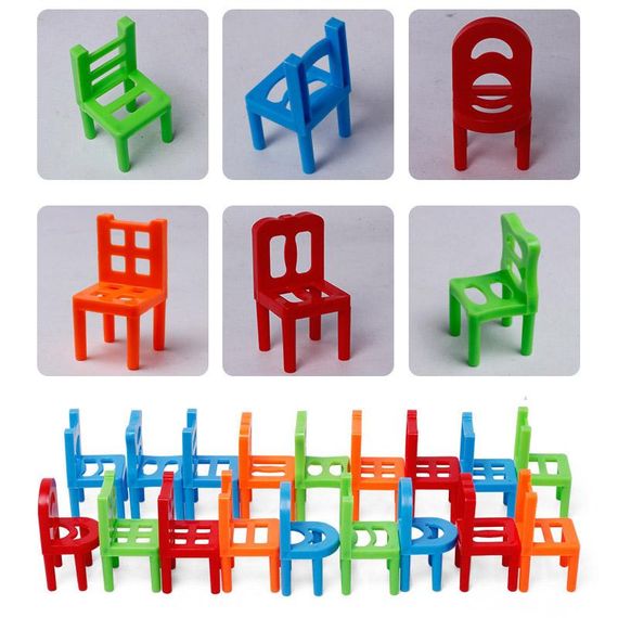 Настільна інтерактивна гра Ummi 301 Balance Chairs (18pcs) Colorful | Зображення 1