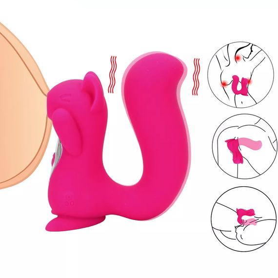 Вибратор белочка с вакуумной стимуляцией (20 режимов) | Зображення 6