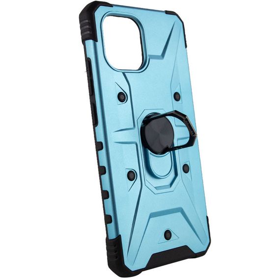 Ударостійкий чохол Pathfinder Ring для Xiaomi Redmi A1 / A2 TPU+PC, Кільце-тримач, Блакитний/Light Blue | Зображення 1