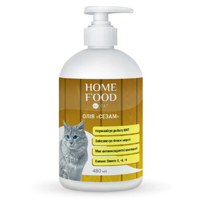 Масло Home Food для котов  «Сезам» 480 мл*2шт