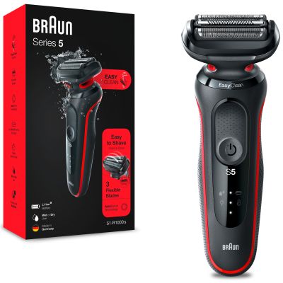 Электробритва Braun Series 5 51-R1000s BLACK / RED | Зображення 1