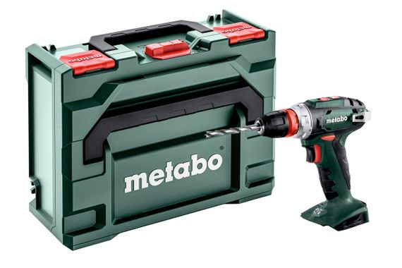 Шуруповерт-дриль Metabo BS 18 QUICK, акумуляторний, 18 В, 0-450/0-1600 об/хв, патрон 1-10мм, 24/48 Нм, metaBOX 145 1.4кг, без АКБ та ЗУ (602217840)