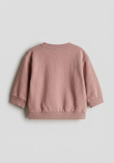 Дитячий світшот для дівчинки H&M 98 см Кавовий (25101501A2) | Зображення 1