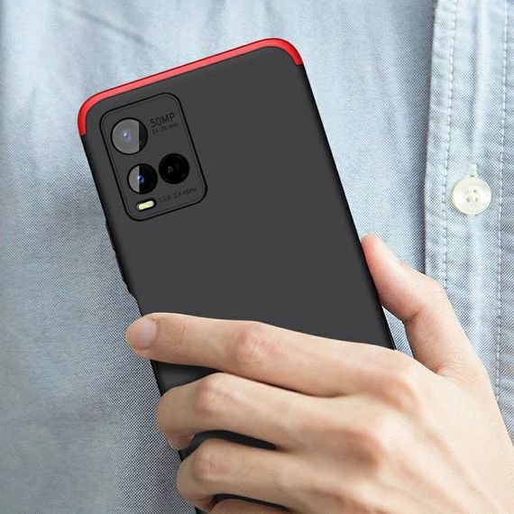 Чохол GKK 360 градусів для Vivo Y33s колір Чорний | Зображення 3