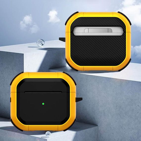 Футляр протиударний Black ed. для навушників Airpods 3 Yellow | Зображення 1