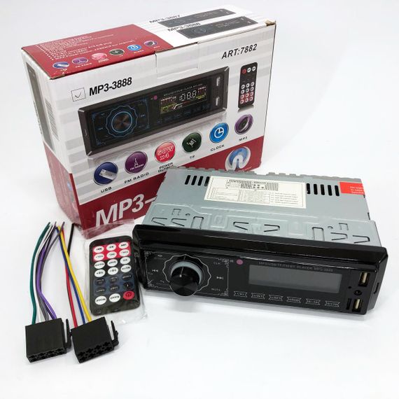Магнітола в машину з флешкою MP3 3888 ISO 1DIN FM, Автомагнітола в штат пристрій магнітола DU-36 | Зображення 2