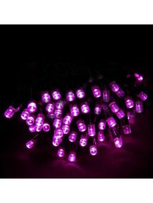 Світлодіодна гірлянда електрична Led на 500 світлодіодів з контролером зелений провід 35 м Рожевий