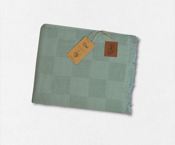 Вафельне покривало Sikel 210×240 см. Elegan Yesil | Зображення 1