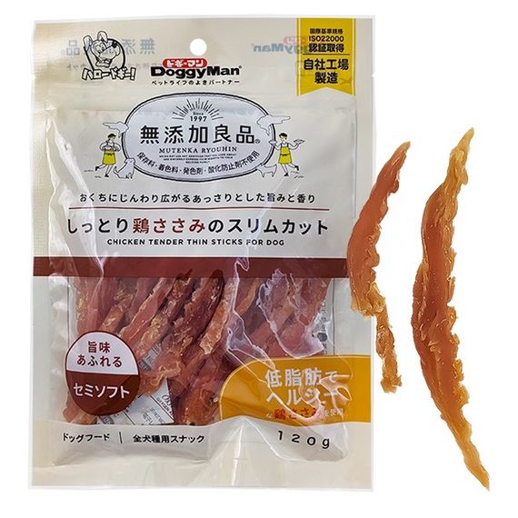 Ласощі для собак з куркою DoggyMan Chicken Tender Thin Sticks, 120 гр