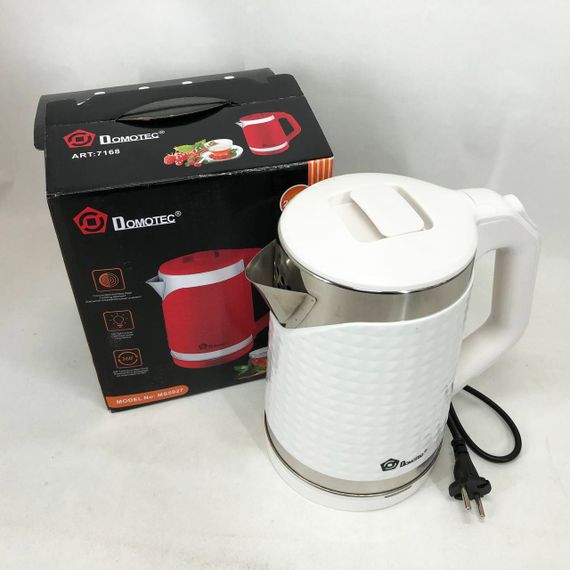 Електричний чайник з індикатором роботи Domotec MS-5027 2000 Вт 2.2 л, Чайник електричний для дому MJ-45 | Зображення 2