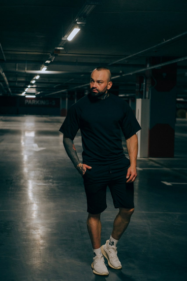 Комплект Оверсайз літо чорний S M | Зображення 2