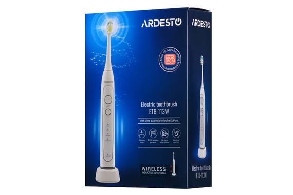 Электрическая зубная щётка Ardesto ETB-113W белая (ETB-113W) | Зображення 2