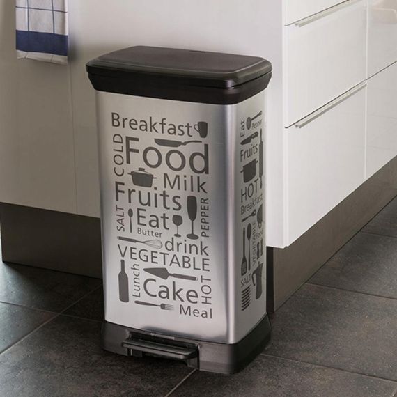 Контейнер для сміття з педаллю Curver (Курвер) Deco bin 50 л (02162-01) Кухня | Зображення 4