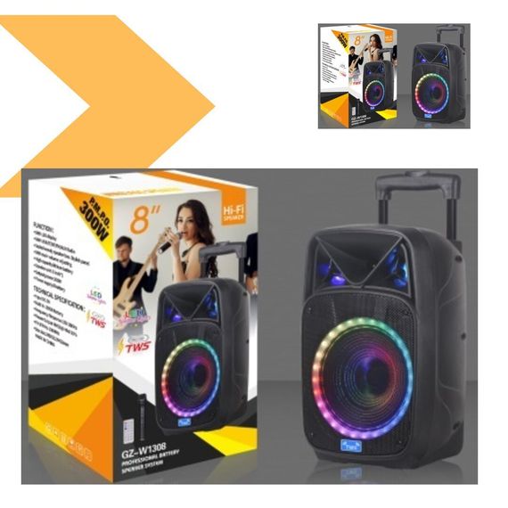 Акустична система потужна 300 Вт XPRO GZ-W1308-8 (MER-15674_2402) | Зображення 1