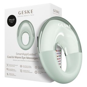 Массажер для глаз GESKE Cool&Warm Eye Massager 7в1 starlight, Зеленый