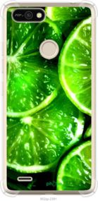 Чохол на Tecno Pop 2F B1F Зелені часточки лимона "852sp-2391-2448"