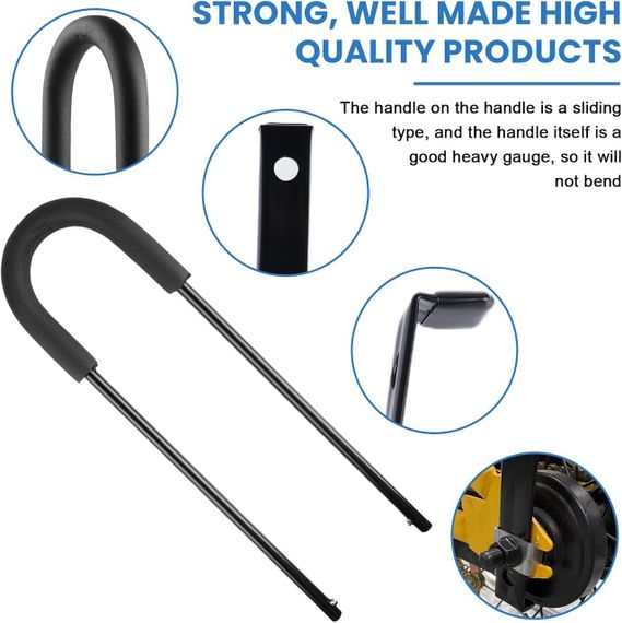 Ручка-тримач для навчання їзди на дитячому велосипеді біговелі розсувна 55-74 см, для штовхання велосипеда та балансування | Зображення 2