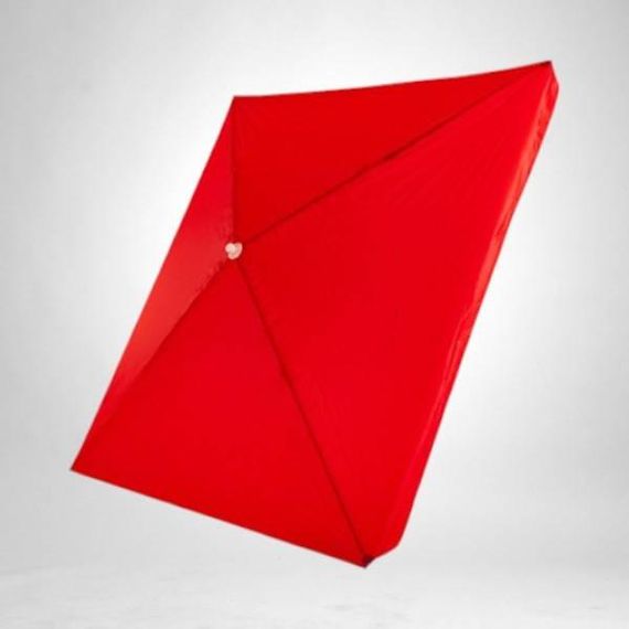 Зонт пляжный 2*3 м со светоотражающим покрытием Красный