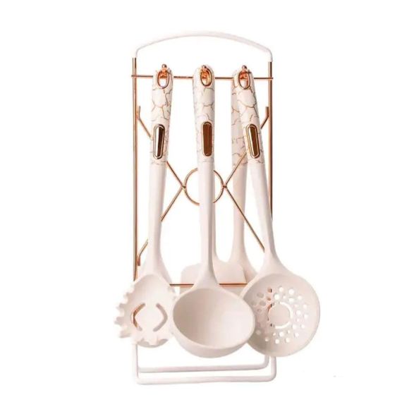 Набір кухонного приладдя на підставці 6 штук кухонні аксесуари YRUR3 | Зображення 2