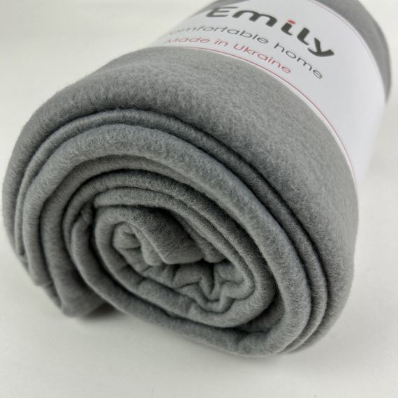 Плед Emily Levity флисовый 125х150 см серый (94190915) | Зображення 4