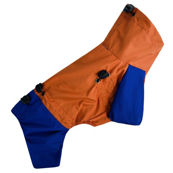 Дощовик з фіксаторами помаранч синій M-124