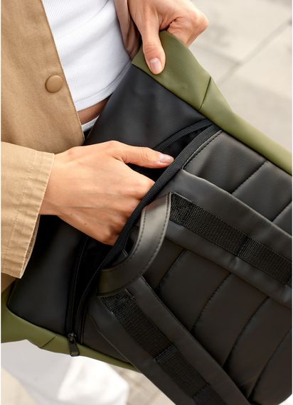 Жіночий рюкзак Sambag RollTop X хакі 41 х 27 х 18 см (24320119) | Зображення 1