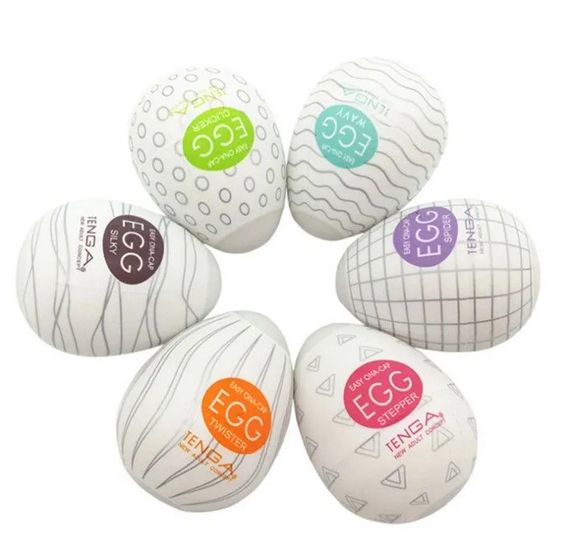 Набір еластичних мастурбаторів для чоловіків EGG 6 штук