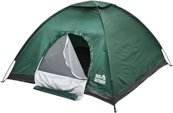 Палатка Skif Outdoor Adventure 200x200 см Зелёная Палатка туристическая Палатка для отдыха Трехместная палатка | Зображення 2