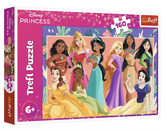 Пазли "Disney Princess. Справжні принцеси" 160 елементів 15427 Trefl, в коробці (5900511154276)