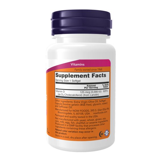 Vitamin D-3 5000 IU - 30 softgels | Зображення 1