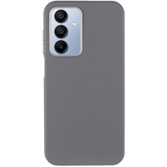 Кожаный чехол Leather Case Metal Buttons для Samsung Galaxy A25 5G Titanium Gray | Зображення 1