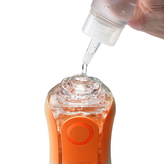 Мастурбатор Tenga Flip Orb — Sunset Orange, з можливістю зміни тиску та стимулювальними кульками всередині | Зображення 5